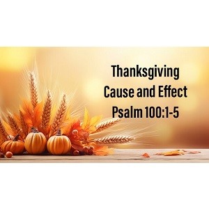 Thanksgiving Cause and Effect